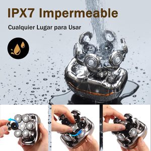 Rasoir électrique 5 en 1 pour hommes, rechargeable par USB, étanche IPX7, avec écran LED, lavable - Product Image 5