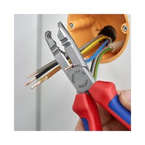 For Knipex 165mm Black Atramentized Polished Stripping Pliers with Multi-Component Grips - Product Image 4