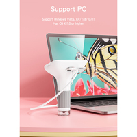 Microscopio Digital Portátil Personalizable 1000X con Pantalla IPS de 3 Pulgadas Full HD 1920x1080, Puerto Tipo-C, Microscopio Electrónico de Bolsillo Inalámbrico