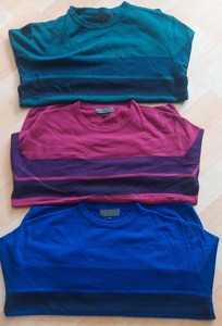 เสื้อสเวตเตอร์คอกลมแฟชั่นสำหรับผู้ชาย ผ้าโพลีเอสเตอร์/คอตตอนถักแบบสั่งทำพิเศษ ป้องกันการยับ ผ้าเรียบ หลายสี ระบายอากาศได้ดี เหมาะสำหรับฤดูหนาว - Product Image 5