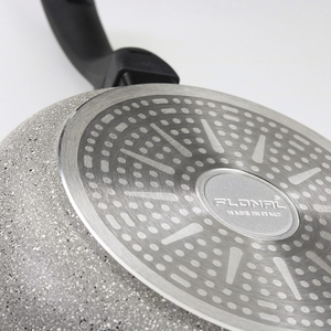 Casserole en aluminium antiadhésive de haute qualité, fabrication italienne, revêtement granit épais, pour soupes et sauces, compatible induction et gaz - Product Image 4