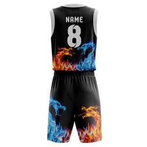 Uniformes de basket-ball pour hommes de haute qualité Conception de sublimation complète personnalisée pour les équipes collégiales Respirant Saison d'été Approprié - Product Image 4