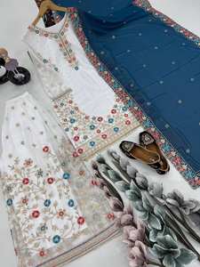 Top Selling Stylish <b>Women</b> <b>s</b> 3 Piece <b>Party</b> <b>Wear</b> Suit Collection with Rich Ethnic Detailing for All Occasions - Product Image 4