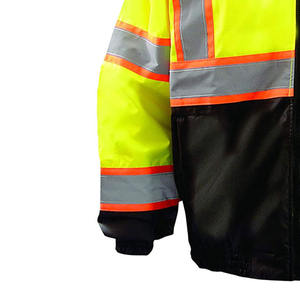 Haute qualité vêtements de travail pour hommes vêtements de travail de sécurité veste réfléchissante haute visibilité hiver vente en gros sécurité travail vestes pour hommes - Product Image 5