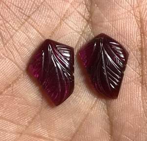 พลอยทัวร์มาลีนสีชมพูธรรมชาติแกะสลักด้วยมือ ขนาด 17x12.50 มม. - Product Image 4