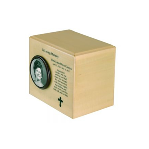 Urne funéraire en bois de style américain pour la crémation, faite à la main, en gros du Vietnam - Product Image 1