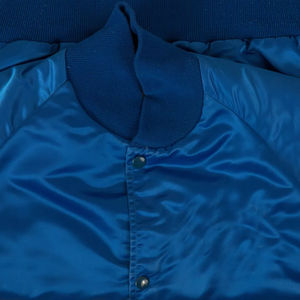 OEM Custom Logo Unisex Sporty Satin Flight Jacket Men's Lightweight Waterproof Windproof Reversible Varsity Jacket with Pockets - Product Image 6