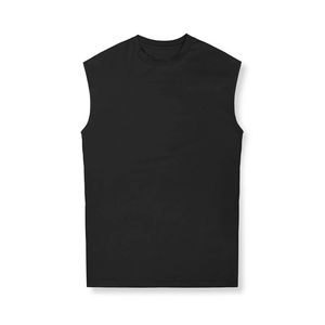 Camiseta sin mangas holgada de gran tamaño para hombre, chaleco deportivo, diseño sin mangas, ropa de entrenamiento de Color sólido, transpirable y con estampado de talla grande - Product Image 6