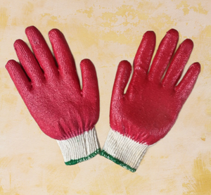 Gants enduits de caoutchouc vietnamiens Gants de travail de sécurité anti-coupures et antidérapants avec semi-revêtement en latex réutilisables pour le jardinage - Product Image 5