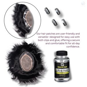 Cheveux dorés Australie Miraz Border Premium Postiche pour hommes avec Mirage Front Lace PU Technique Indian Remy Hair Premium Toupee - Product Image 4