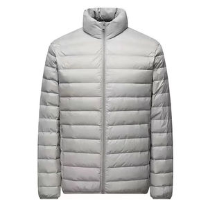 Chaqueta Acolchada con Capucha Estilo Lona, Ligera, Ultra Cálida, Rellena de Algodón, para Hombre, Resistente al Viento, Plegable, para Invierno - Product Image 4