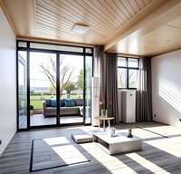 Maison conteneur extensible de luxe de 20 pieds, cabine préfabriquée modulaire de 700 mm, 37 m² pour utilisation en hôtel ou en complexe hôtelier
