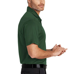 Camisas de Golf informales de verano para hombre, ajustadas, de manga corta, Color puro, tela de punto antiarrugas, patrón sólido - Product Image 6
