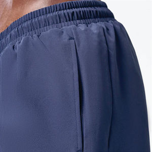 Lightweight Moisture Wicking Fabric Navy Essential 5 Inch Shorts with Contour Side Panels and Inner <b>Mesh</b> <b>Pants</b> - Product Image 3