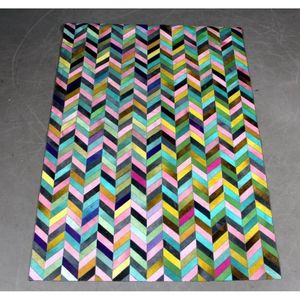 Modern Handmade Fur Carpet for Living Room Bedroom Hallway-High Quality Abstract Rectangle <b>Rug</b> - Product Image 1