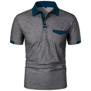 Chemise d'été pour homme à manches courtes, unie, respirante, à séchage rapide, avec poche, décontractée, sportive, pour tous les jours, streetwear - Product Image 5