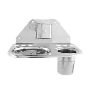 Recién llegado, soporte de acero para cepillo de dientes montado en la pared, soporte para pasta de dientes, soporte para limpiador Facial para uso doméstico en Hotel - Product Image 2