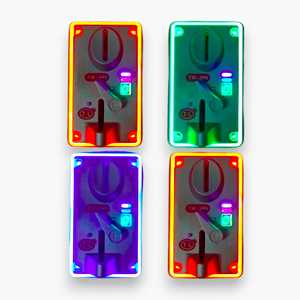 Accepteur de pièces TW-389 pour borne d'arcade, avec mécanisme de sélection de pièces à LED colorées, en plastique de haute qualité, haute précision et rapide - Product Image 4