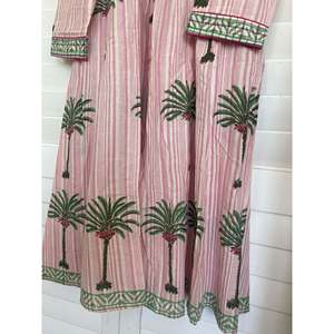 Kaftan de plage marocain vert palmier, élégant cache-maillot de bain - Product Image 3