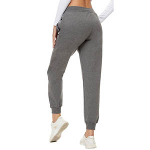 Ropa de calle de invierno informal de pierna recta para mujer, pantalones de chándal transpirables de Color sólido de alta calidad personalizados con parte delantera plana - Product Image 6