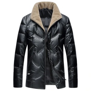 Vestes bouffantes unisexes à col montant avec logo d'équipe personnalisé Vêtements d'extérieur de sport de qualité supérieure Toile d'hiver réversible écologique en vrac - Product Image 1