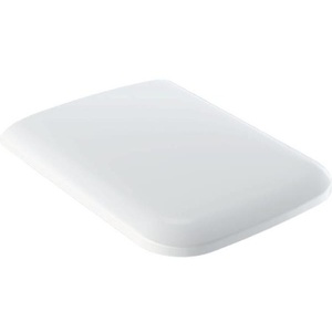 Siège de toilette Geberit ICon Square à fermeture douce avec mécanisme de dégagement rapide, blanc - Product Image 1