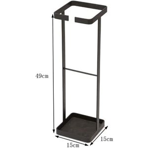 Porte-parapluie artisanal en métal avec plateau de stockage d'eau inférieur pour la décoration intérieure de la maison et du bureau - Product Image 3