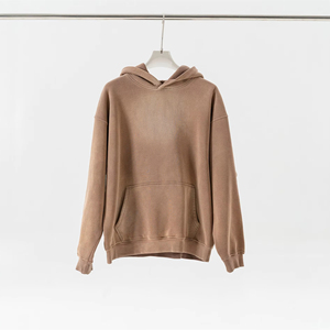 Sudadera de cuello redondo de peso pesado personalizada para hombre, sudadera en blanco, Sudadera de cuello redondo lavado vintage de lana, sudaderas con capucha - Product Image 6