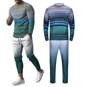 Ensemble de survêtement pour homme à manches longues à séchage rapide avec impression par sublimation, personnalisez votre propre logo, survêtement imprimé - Product Image 5