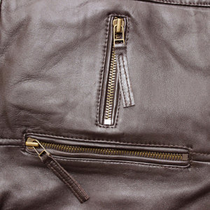 Chất Lượng Hàng Đầu Cổ Điển Nâu 100% Da Bò Mỏng Thời Trang Biker Áo Khoác Cho Nam Giới Của Mùa Đông Áo Khoác Da Chính Hãng Xl Kích Thước - Product Image 5