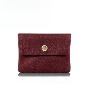 Coin Purse Snap Button Small Wallet- Italian Genuine Leather-Handmade-PS461 - Product Image 3