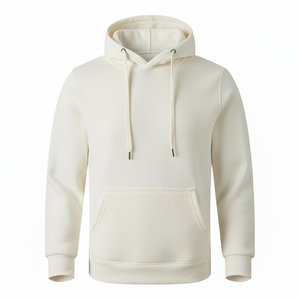 Sudadera con capucha de algodón de Color sólido transpirable cálido para hombre, ropa de calle esencial para invierno, Sudadera con capucha sólida de algodón para hombre, moda callejera - Product Image 1