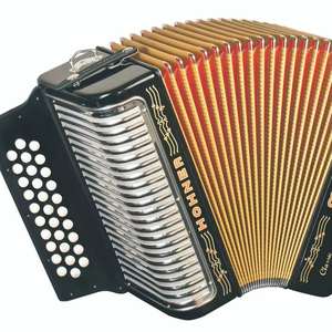 Nouvel accordéon diatonique FB Corona II 31 boutons FBbEB en blanc avec sac de transport et bretelles - Product Image 4