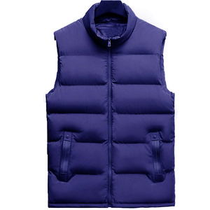 Gilet matelassé à capuche pour homme sans manches avec fermeture éclair Vestes rembourrées Manteau léger matelassé Gilet imperméable avec poches - Product Image 3