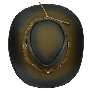 Sombrero de Vaquero de Cuero Vacuno Ecuestre de Moda, Color Personalizado, el Más Vendido, Riendas para Montar a Caballo en EE. UU., Sombreros de Vaquero para Montar a Caballo - Product Image 2