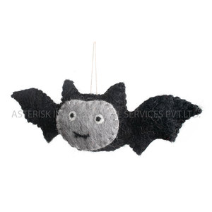 Fall And Halloween Party Decor Handmade Felted Wool Bat <b>Animal</b> Black Color Gothic Gift Ideas Wool Bat <b>Felt</b> Bat Decorations Soft - Product Image 5