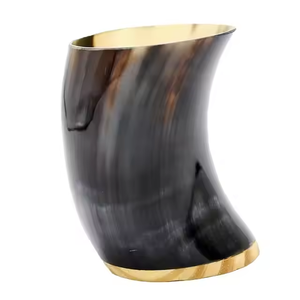 แก้วไวน์ควายธรรมชาติ/วัวฮอร์นทำด้วยมือโดยงานฝีมือเสี้ยว-ผู้ผลิตแก้วพรีเมี่ยมจากหัตถกรรม saniya - Product Image 6