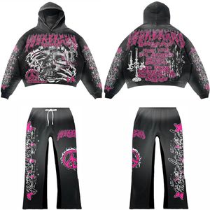 Conjunto Deportivo Personalizado con Estampado 3D, Sudadera con Capucha y Pantalones Jogger, Estilo Urbano para Hombre, Dobladillo sin Rematar, Diseño Gráfico, Venta al Por Mayor - Product Image 1