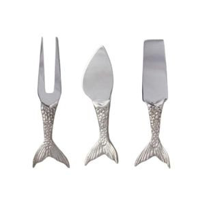 Estilo único a precio barato Diseño de pescado Cuchillo de queso con forma de pez de acero inoxidable con pulido mate y niquelado para hotel en casa - Product Image 1