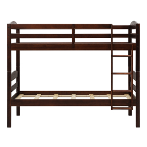 Lit de maison jumeau en bois massif avec lit gigogne et étagères de rangement Meubles de chambre à coucher pour enfants pour la maison ou l'hôtel Pas de ressort de boîte nécessaire - Product Image 2