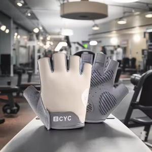 Gants de musculation personnalisés à demi-doigts, gants de fitness, entraînement en salle de sport, entraînement en plein air, enveloppe de poignet réglable, antidérapants, gants de vélo OEM - Product Image 5