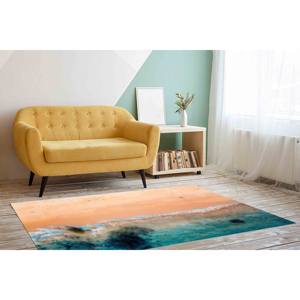 Tapis vue sur la plage, Tapis paysage marin, Petits tapis, Tapis cadeau pour demoiselle d'honneur, Tapis fin non tissé - Product Image 4