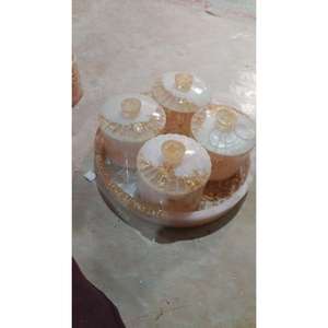 Unique Gifts Sets Handmade White Marble Customized Nuts <b>Container</b> Dryfruits Bowls With Tray Wedding Return Gifts Sets <b>Hot</b> Sale - Product Image 5