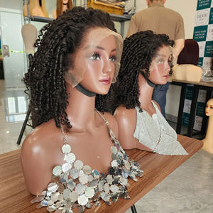 วิกผมลูกไม้ด้านหน้าแบบใสความยาวสองเท่าสำหรับผู้หญิงผิวดำวิก100% ผมแท้แบบไม่มีกาว - Product Image 3