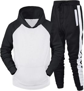 El mejor conjunto de pantalones de chándal con capucha y cremallera completa de alta calidad, chándales deportivos informales de 2 piezas, chándales de moda para correr, talla XL - Product Image 5