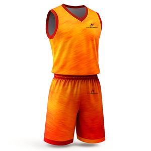 Ensemble d'uniformes de basketball respirants de qualité supérieure, maillot et short réversibles, design de logo personnalisé, 100 % polyester pour les équipes de club - Product Image 5