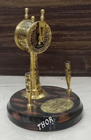 Finition antique laiton nautique décor à la maison métal artisanat bateau moteur télégraphe avec porte-stylo