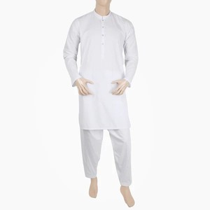 Shalwar Kameez Musulman Respirant pour Homme, Couleur Unie, Poches Latérales, Designs Modernes, Vente en Gros - Product Image 3