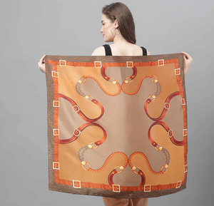 Foulards carrés à impression numérique personnalisés à la mode accessoires élégants en tissu léger doux parfaits pour l'approvisionnement en vrac - Product Image 1