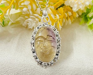 Colgante de Plata de Ley 925 con Ametrina Natural, Estilo Bohemio Hecho a Mano, Regalo de Aniversario para Ella, Collar - Product Image 4